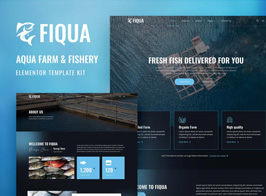 Fiqua – Aqua Farm & Fishery Services Elementor Template Kit