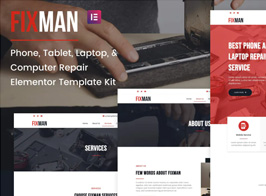 Fixman – Smartphone & Laptop PC Repair Elementor Kit