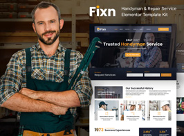 Fixn – Handyman & Repair Service Elementor Template Kit