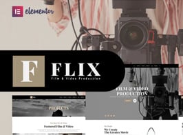 Flix – Film & Video Production Elementor Template Kit