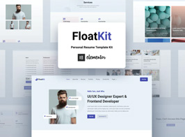 FloatKit – Personal Resume Elementor Template Kit