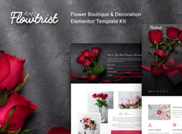 Flowtrist – Flower Boutique & Florist Elementor Template Kit