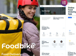 Foodbike – Food Delivery Elementor Template Kit
