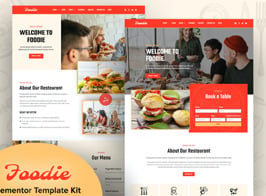 Foodie – Fast Food Elementor Template Kit
