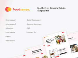 FoodSense | Food Delivery Elementor Template Kit