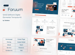 Foruum | SaaS & App Elementor Template Kit