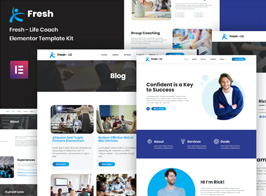 Fresh – Life Coach Elementor Template Kit