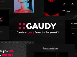 Gaudy – Dark Digital Agency Elementor Template Kit