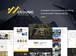 Gedung – Contractor & Building Construction Elementor Template Kit