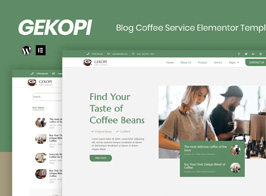 Gekopi – Coffee Shop Blog Elementor Template Kit