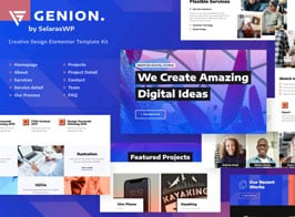 Genion | Creative & Design Elementor Template Kit