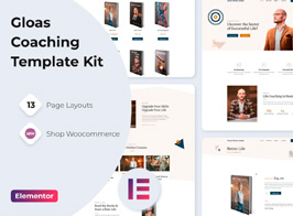 Gloas — Coach, Speaker & Trainer Template Kit for Elementor