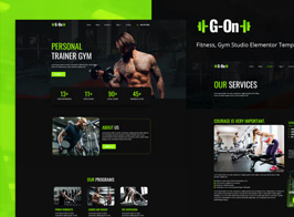 G-on – Fitness & Gym Elementor Template Kit