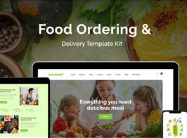Gourmet – Food Ordering & Delivery Elementor Template Kit
