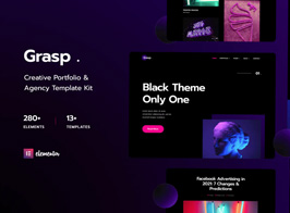 Grasp – Creative Portfolio & Agency Elementor Template Kit
