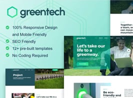 GreenTech – Green Technology Services Elementor Template Kit
