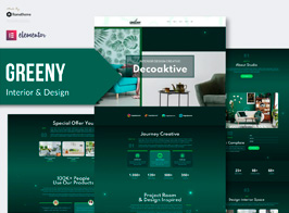 Greeny – Interior Elementor Template Kit