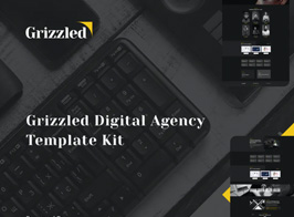 Grizzled – Digital Agency Dark Elementor Template Kit