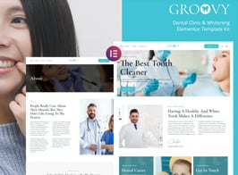 Groovy – Dental Clinic & Whitening Elementor Template Kit