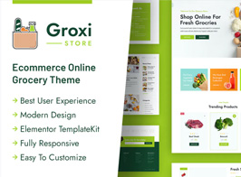 Groxi – Grocery Store Elementor Template Kit