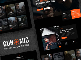Gunomic – Shooting Range & Gun Club Elementor Template Kit
