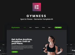 Gymness – Sport & Fitness Elementor Template Kit