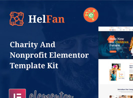 HelFan – Charity and Nonprofit Elementor Template Kit
