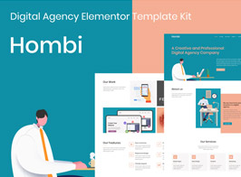 Hombi – Digital Agency Elementor Template Kit