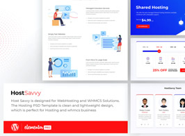 HostSavvy – Web Hosting Elementor Template Kit