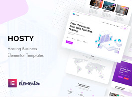 Hosty – Hosting Services Elementor Template Kit