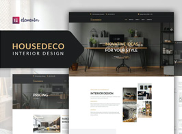 Housedeco – Interior Design Elementor Template Kit