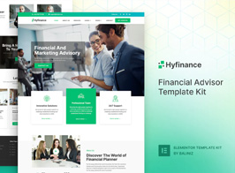 Hyfinance – Financial Advisor Elementor Template Kit