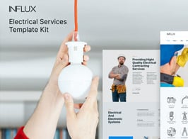 Influx – Electrician & Electrical Services Template Kit