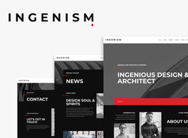 INGENISM – Architectural Design Agency Elementor Template Kit