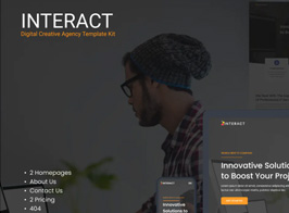 Interact – Digital Agency Elementor Template Kit