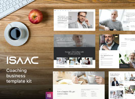 Isaac – Business Coaching Elementor Template Kit