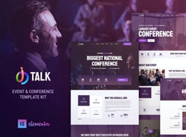 iTalk – Event & Conference Elementor Template Kit