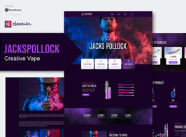 Jacks Pollock – Vape Elementor Template Kit