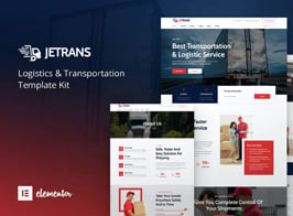 Jetrans – Logistics & Transportation Elementor Template Kit
