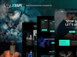 Jevape – Vape Community & Store Elementor Template Kit