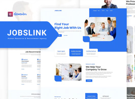 Jobslink – Human Resource & Recruitment Agency Elementor Template Kit
