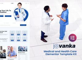 Jovanka – Medical and Health Care Elementor Template Kit