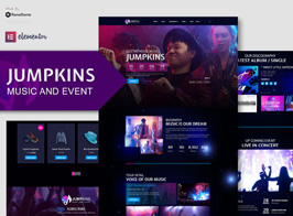 Jumpkins – Music & Event Elementor Template Kit