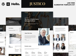 JUSTICO – Law Firm Elementor Template Kit