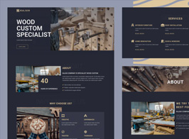 Kajuh – Carpenter Elementor Template kit