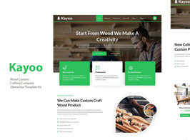 Kayoo – Wood Company Woocommerce Elementor Template Kit