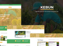 Kebun – Garden Service Elementor Template Kit
