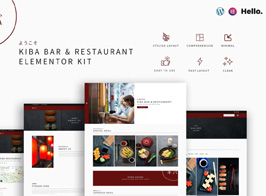 Kiba Bar & Restaurant | Elementor Kit