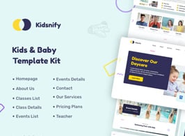 Kidsnify | Daycare Elementor Template Kit