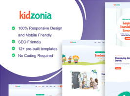 Kidzonia – Kindergarten & Child Care Elementor Template Kit